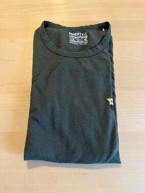 Faherty Nazare Sunwashed Tee - Men's XL  Fall Evergreen Organic Cotton NEW